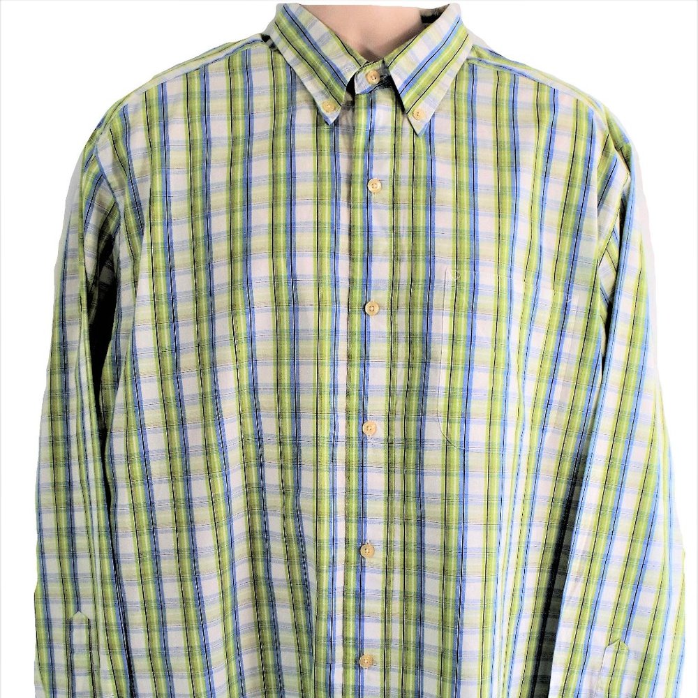 Caribbean Joe Long Sleeve Button Down  Large